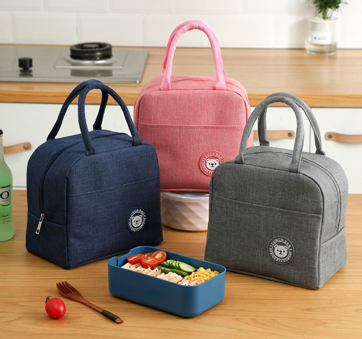 班奇盾 保温饭盒袋手提包带饭袋子饭盒手提袋午餐学生便当包便当袋