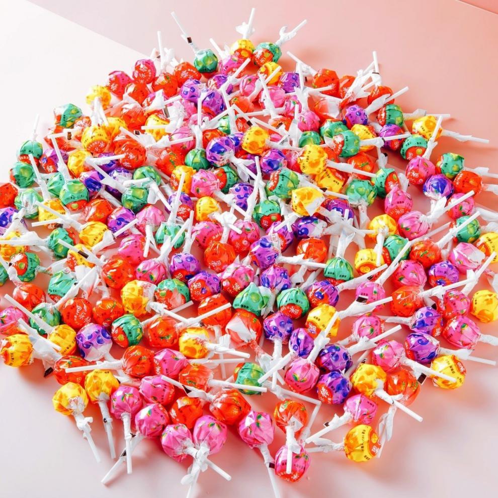 混合口水果味棒棒糖整箱批发儿童糖果散装喜糖婚车休闲零食网红葡萄