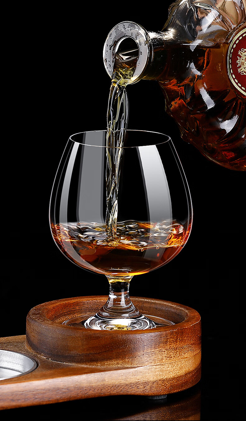 【品质好物】欧式白兰地酒杯水晶玻璃威士忌杯xo洋酒杯子家用红酒杯矮