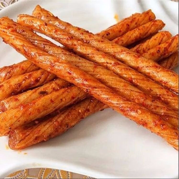 素牛筋辣条网红小吃8090后怀旧小零食辣棒麻辣素烤牛筋 喜洽素牛筋