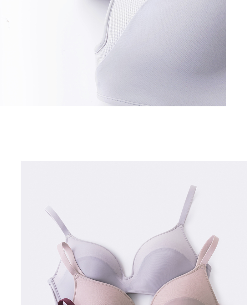 性感无钢圈文胸无痕少女学生内衣抹胸胸罩运动 粉色 l【适合罩杯80a