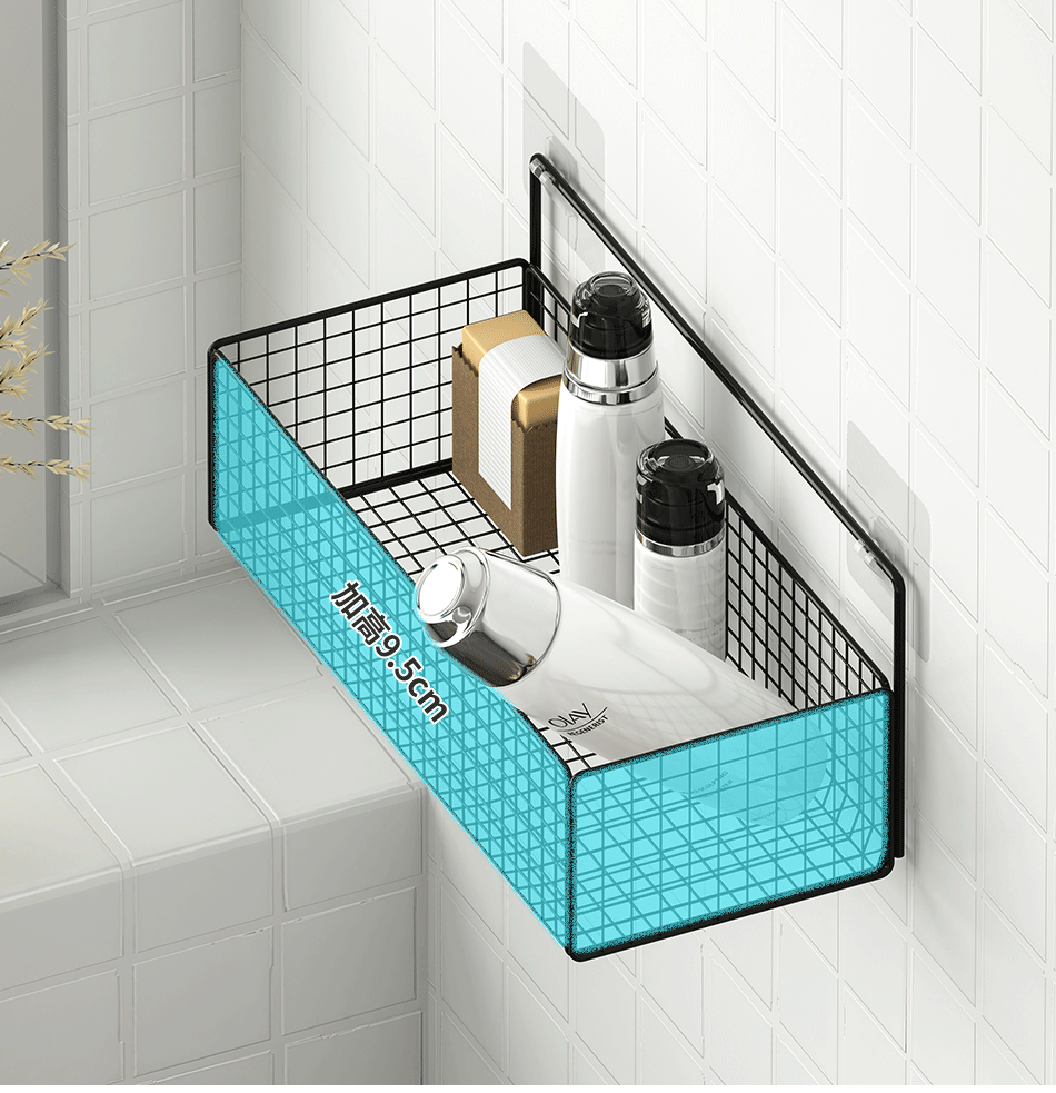 墙上搁物架墙上置物架免打孔墙壁挂架宿舍床头好物收纳床上挂墙壁挂架