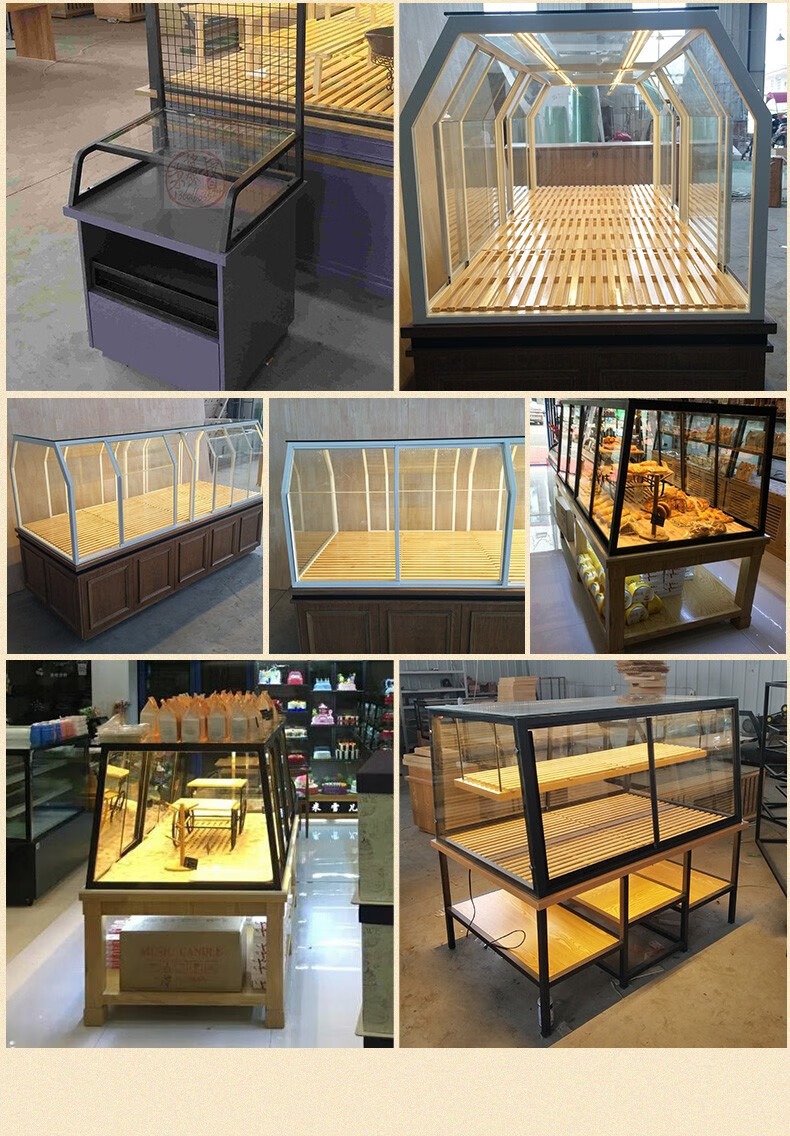 柜面包展示柜蛋糕店展柜玻璃商用中岛柜糕点边柜模型柜台z01中岛柜