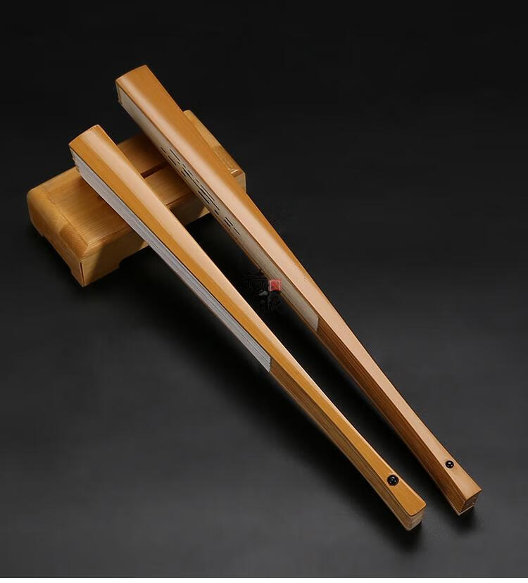 玉竹折扇 定制题字玉竹折扇夏季男女式全竹古风扇子 8寸配宣纸扇面
