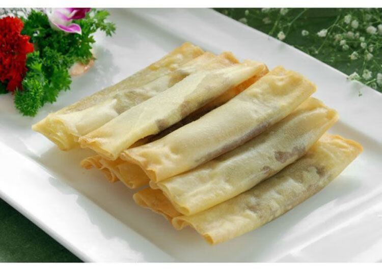 祥口福春卷皮 薄饼皮家用 油炸点心手工制作半成品油性春卷皮商用