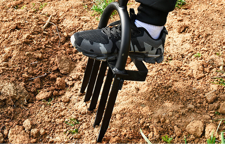 翻地松土神器省力深翻器人工开荒挖土钢叉子刨收花生农用翻土工具深翻