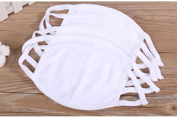 慕咖伦可水洗纯棉布口罩男女加大两三层厚白黑柔软卫生保暖防寒风尘