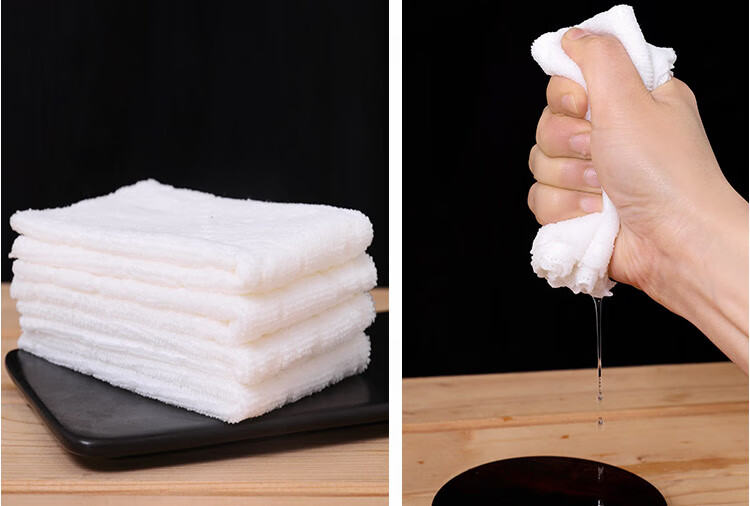 100条独立饭店用酒店餐饮湿毛巾一次性湿毛巾酒店餐饮定制logo厚