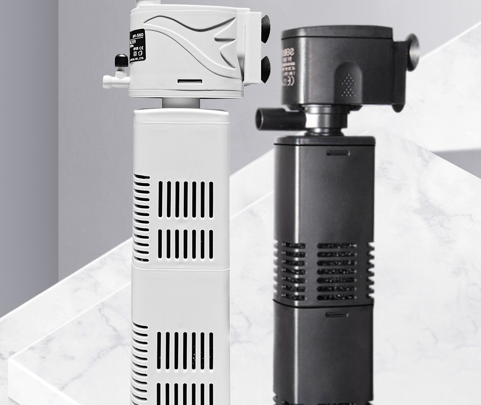 鱼缸内置三合一过滤器氧气泵潜水泵静音循环泵冲氧增氧抽水泵wp3000f