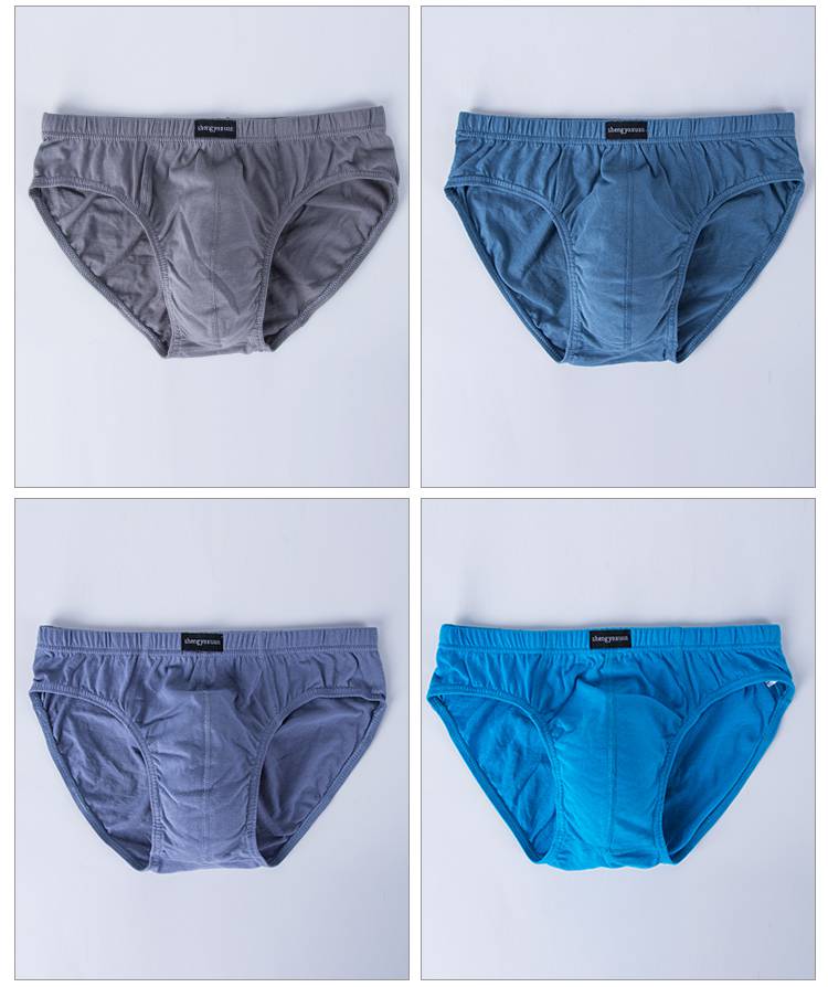 浪莎本命年属牛年男士三角裤中腰男内裤大红三角加大码新婚短裤头底