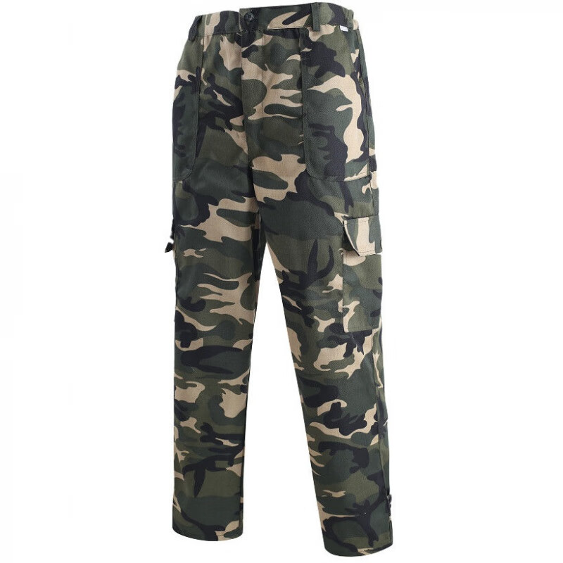 休闲裤子男秋冬季长裤迷彩服裤子男工装裤男士休闲迷彩宽松裤子男速干