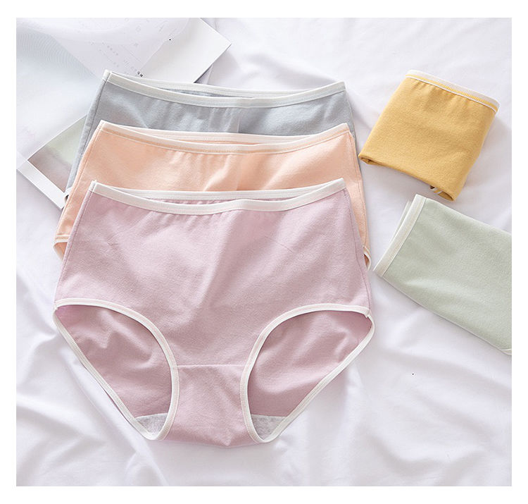 高品质纯棉女士内裤2021女士内裤高腰纯棉学生韩版少女生小内内性感