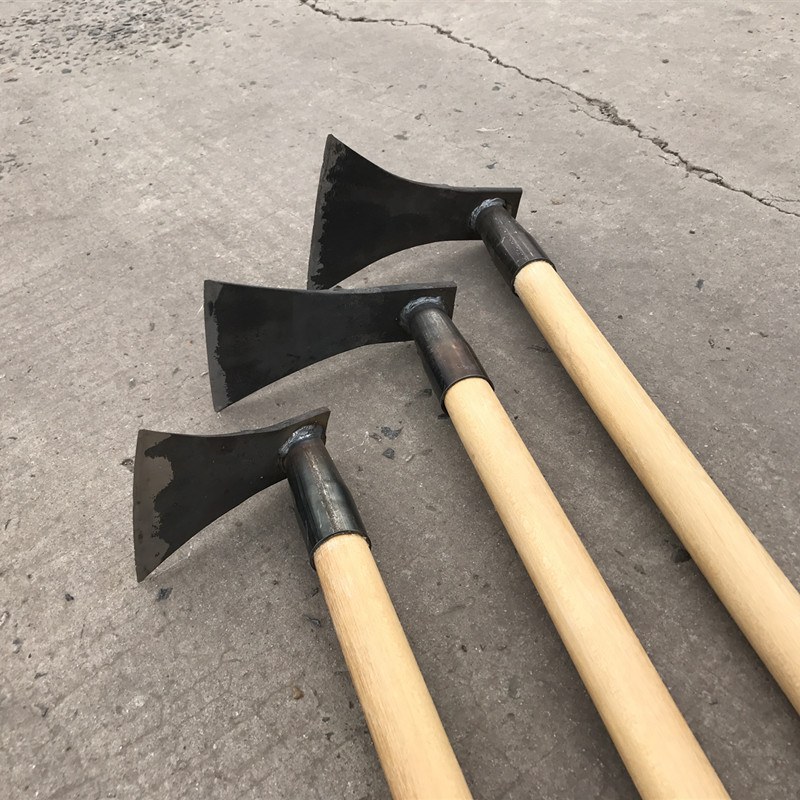 泥之昕除草锄头农用锰钢锻打开荒挖土翻地种菜挖笋䦆头中号弹簧钢板锄