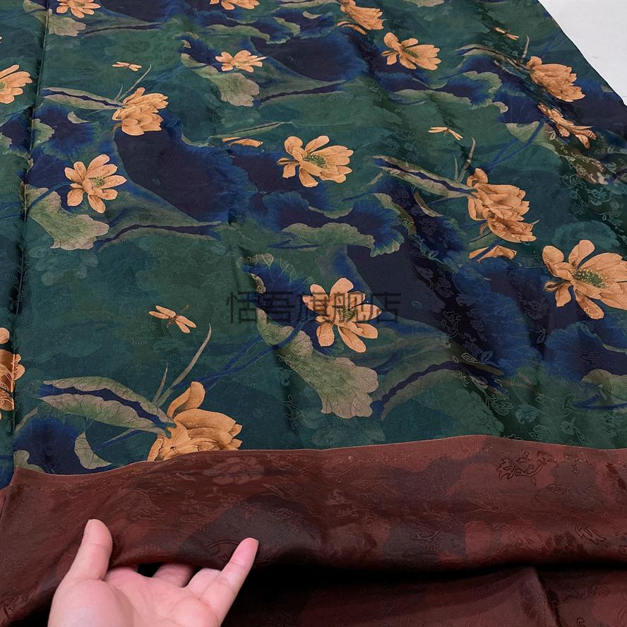 香云纱布料布头香云纱零布头面料处理正宗顺德高档古风丝绸重磅真丝