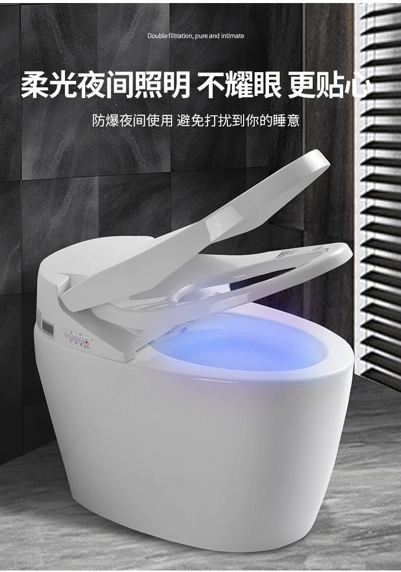 dtg即热无水箱语音控制全自动冲水家用多功能坐便器dtg高端智能马桶