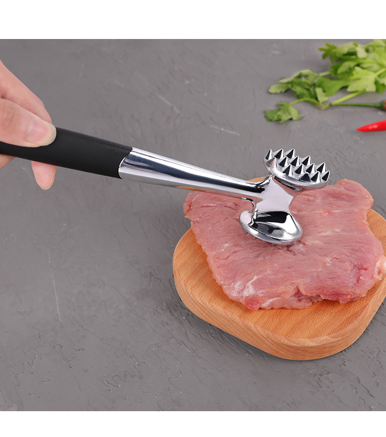 牛排锤厨房家用合金牛排松肉针打肉锤碎冰锤敲肉锤嫩肉锤不锈钢敲肉