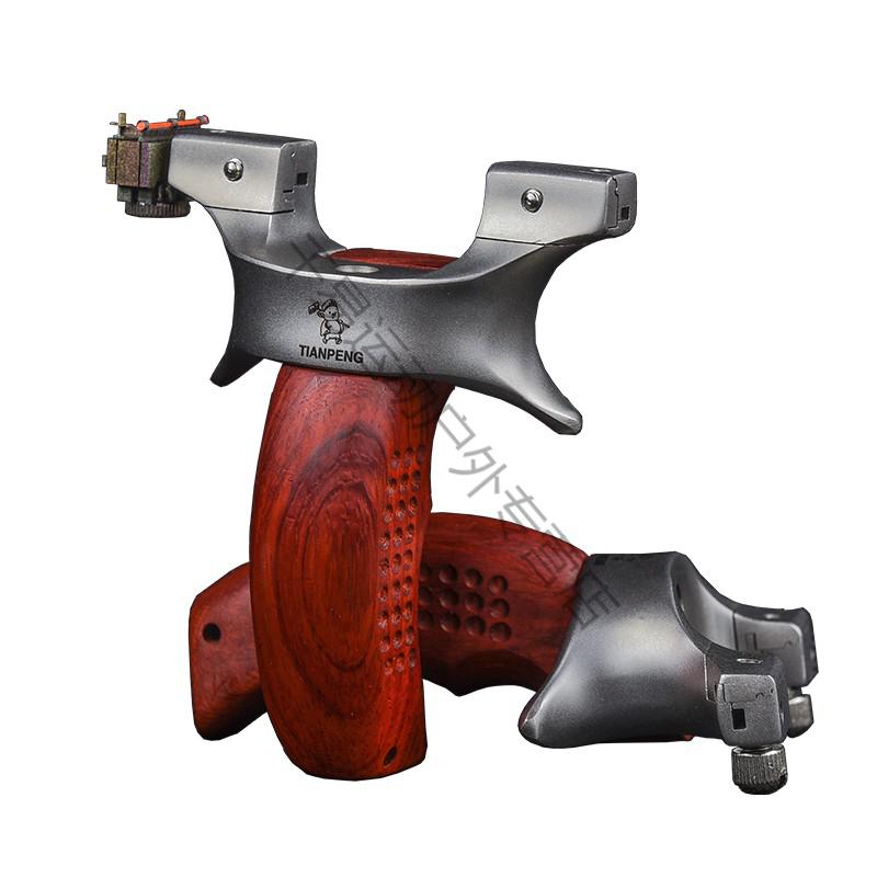 阿拉善弹弓户外不锈钢天蓬元帅免绑快压夹片扁皮筋射击竞技龙之火钛