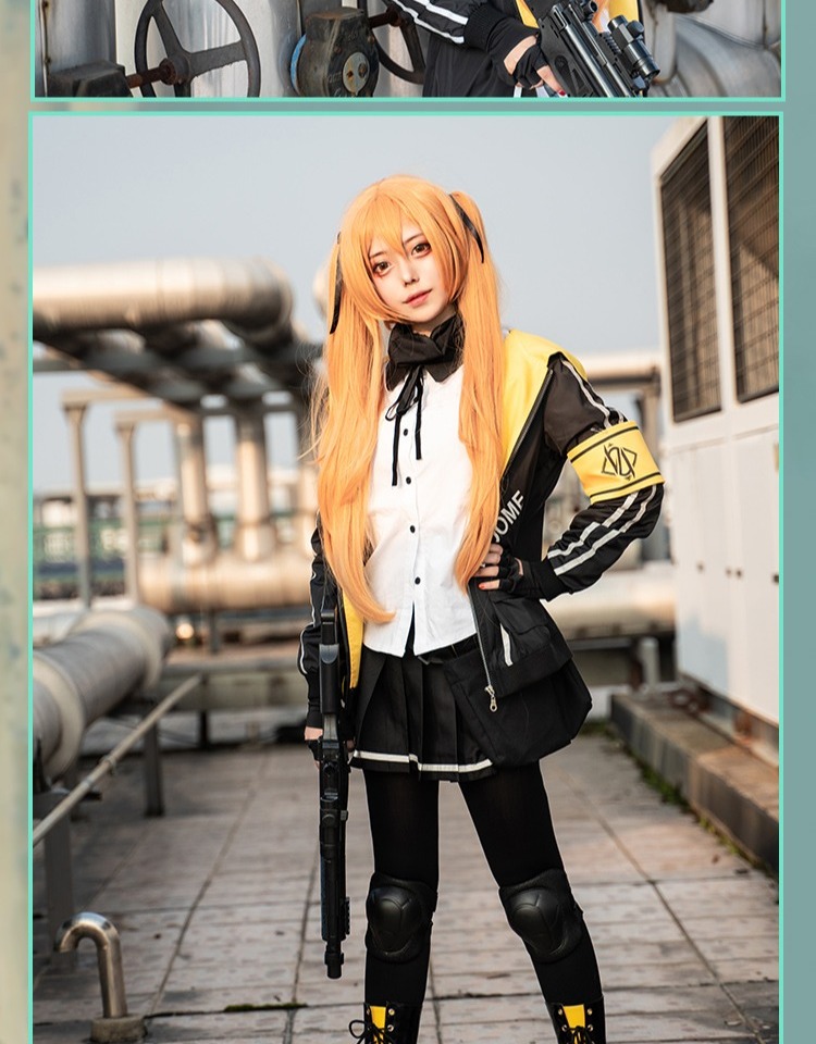 rpgf【特价潮牌】少女前线cos服 ump45ump9女装大佬cosplay女假发服装