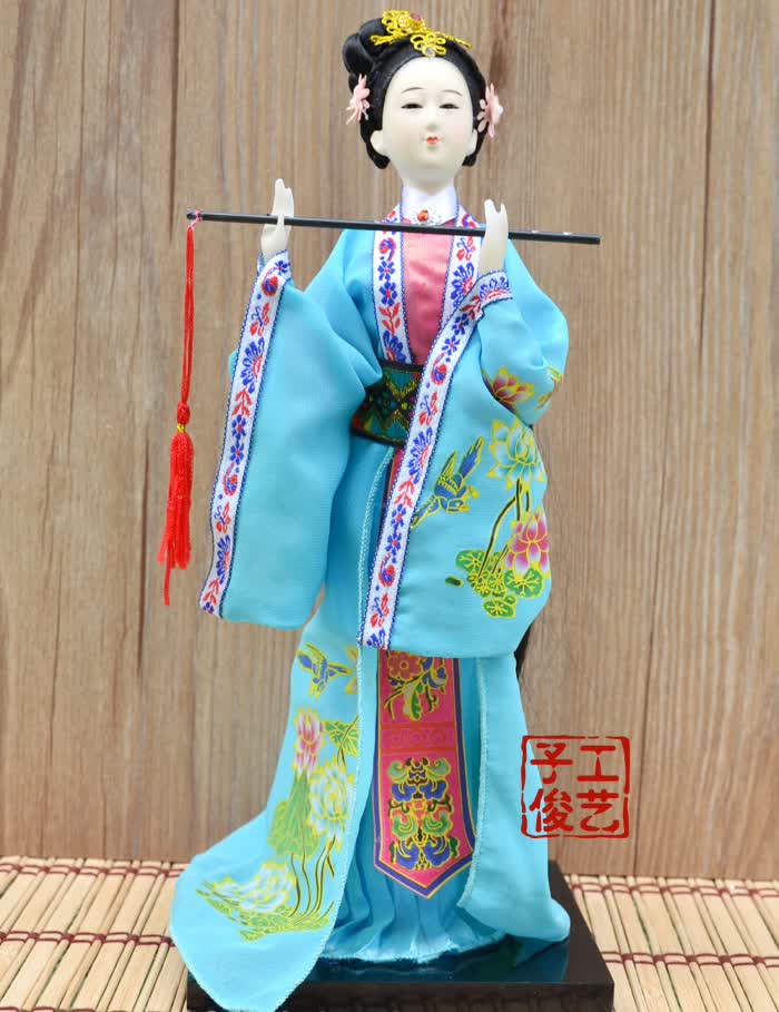 曲美思中国宫廷古代四大美女十二金钗唐娃娃人偶绢人清宫格格摆件清宫