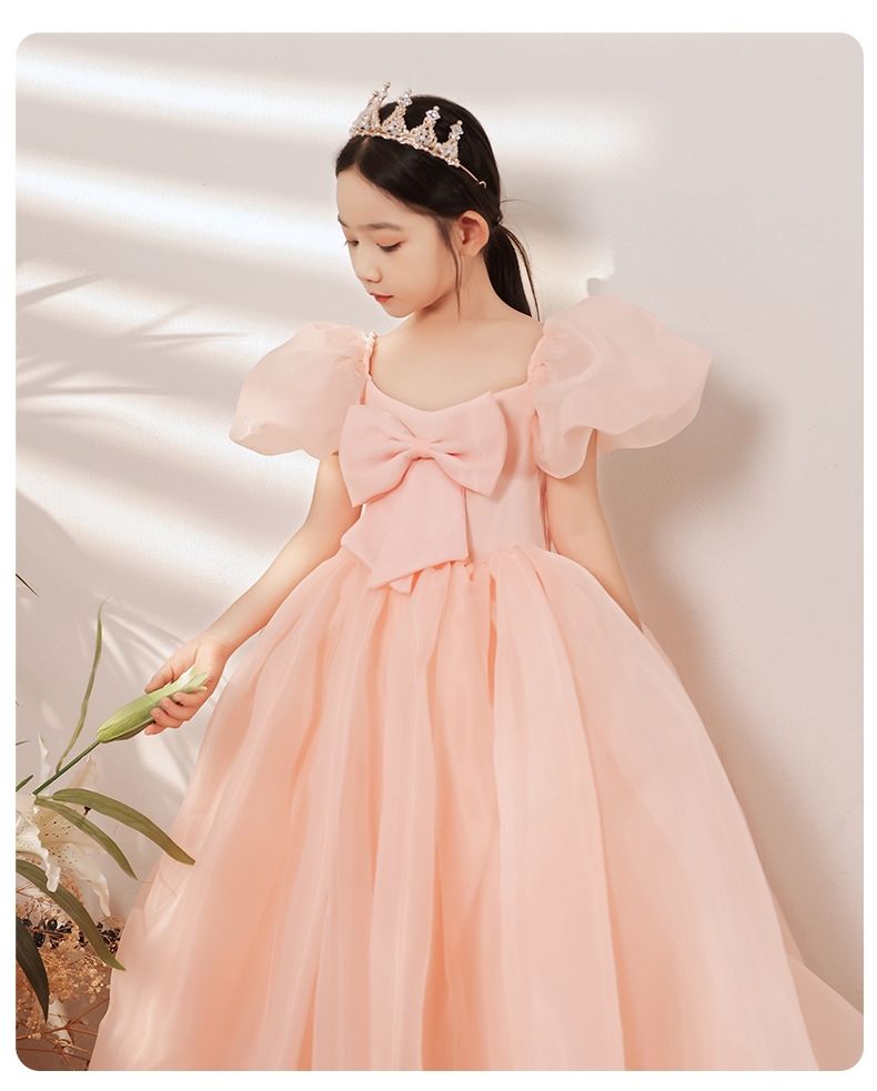 鹿藤儿童礼服公主裙女童超仙花童蓬蓬纱裙中大童女孩主持人钢琴演出
