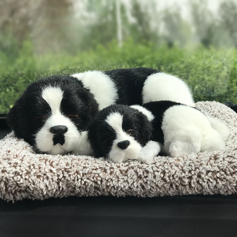 除甲醛除异味活性炭包仿真狗竹炭包汽车专用公仔车内后窗摆件大号熊猫