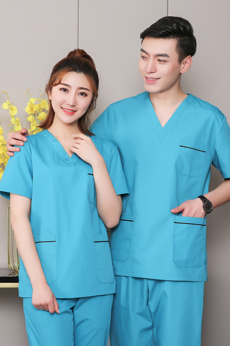 刷手服口腔隔离洗手衣手术室短袖刷手服长袖牙科宠物医院医生护士工作