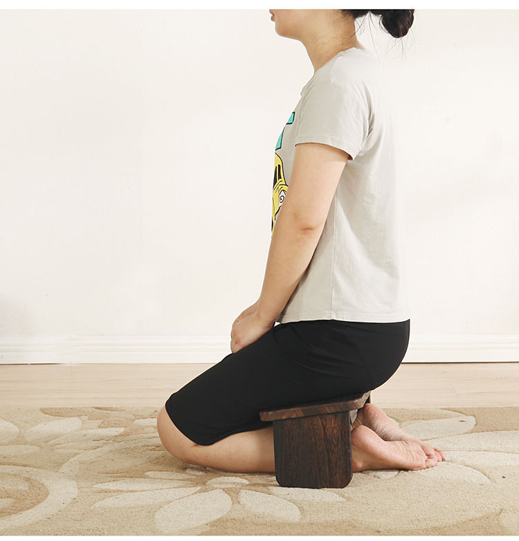 智达星实木禅修凳打坐凳子教堂禅凳正坐凳拜佛凳折叠日式凳坐垫喝茶跪
