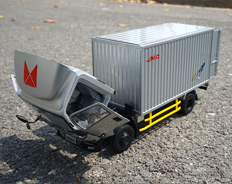 江铃汽车模型原厂118江铃jmc凯锐n800厢式货车轻卡汽车模型卡车车模