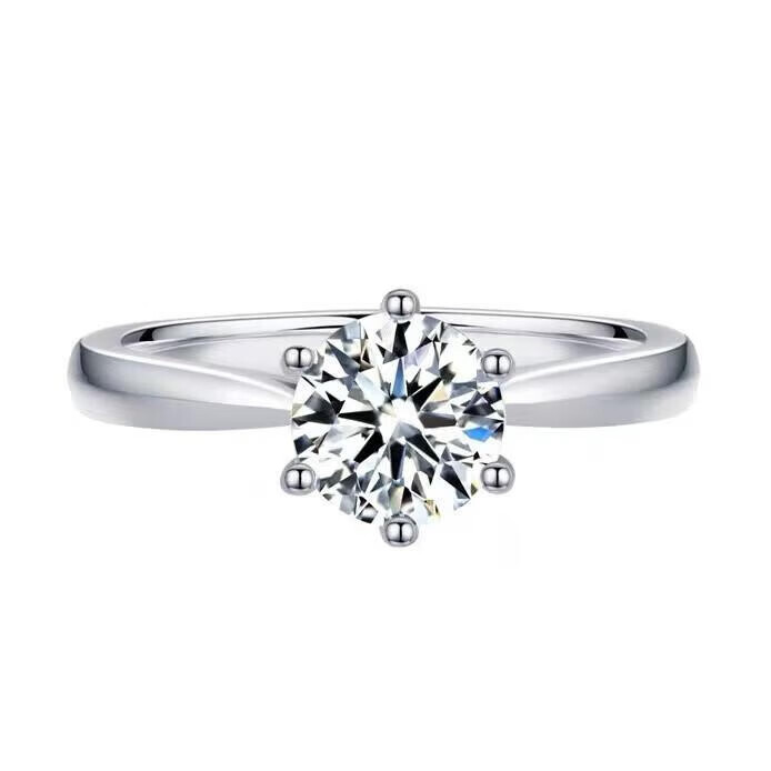 【官方旗舰】配证书真品天繎钻石dr钻戒六爪1克拉求婚结婚戒指订婚