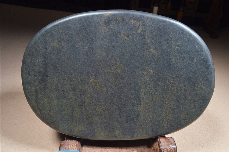 直播端砚原石砚台广东肇庆天然绿端手工雕刻文房书法实用145 5号砚台