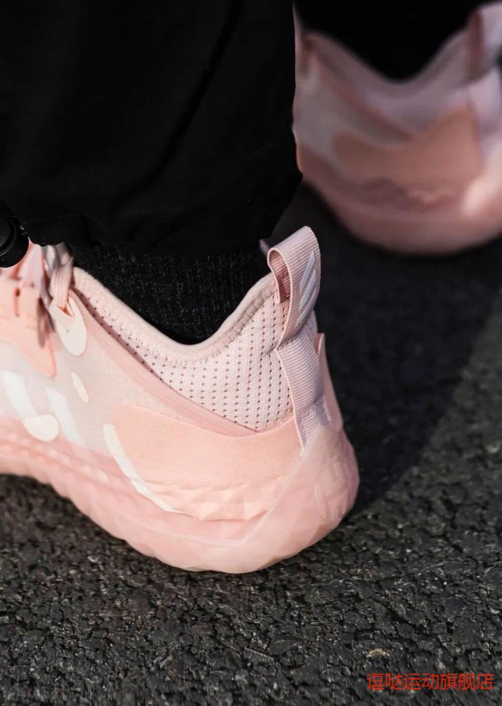 鞋糖果色全新年粉色缓震运动鞋低帮休闲中考体侧专用鞋 哈登5荧光绿