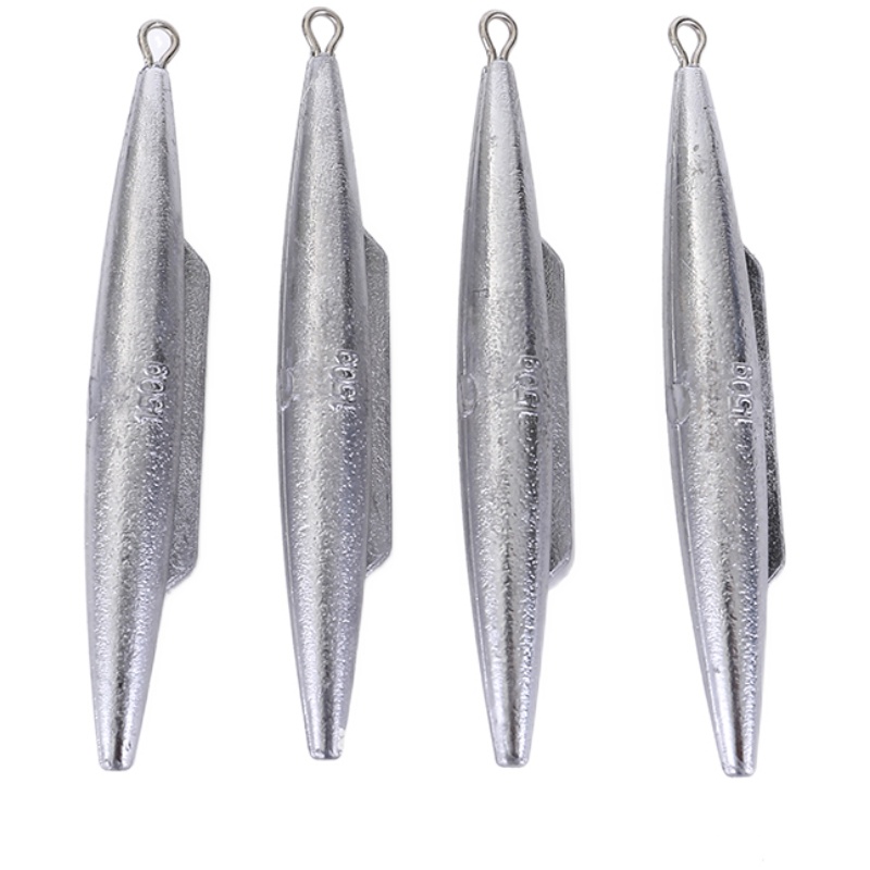 铅坠船钓防挂底潜艇鲨鱼鳍铅坠锡坠水滴坠海竿坠铅陀 鲨鱼鳍1000克2个