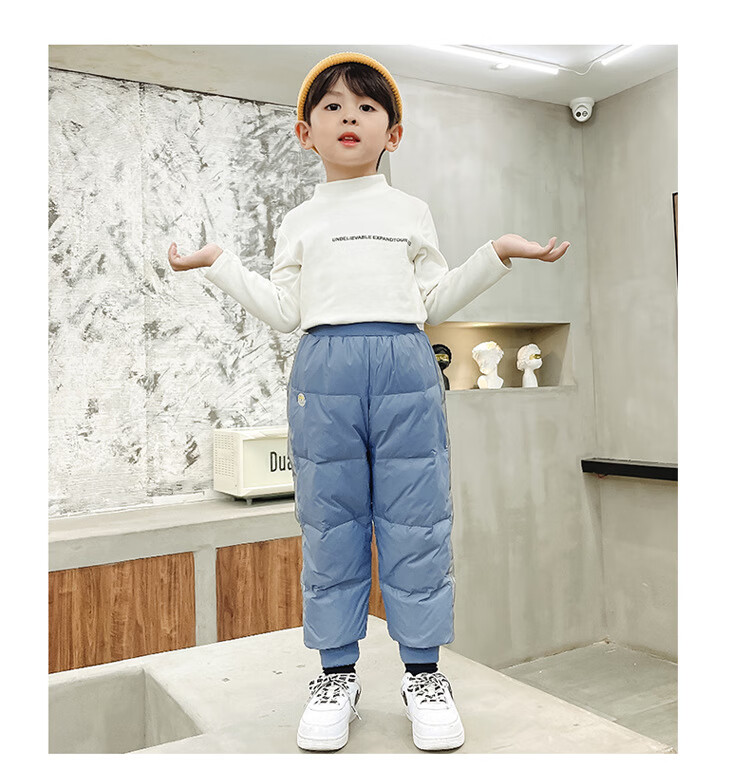 大童棉裤男童外穿冬季天款加绒加厚12-15岁初中学生儿童羽绒棉裤保暖