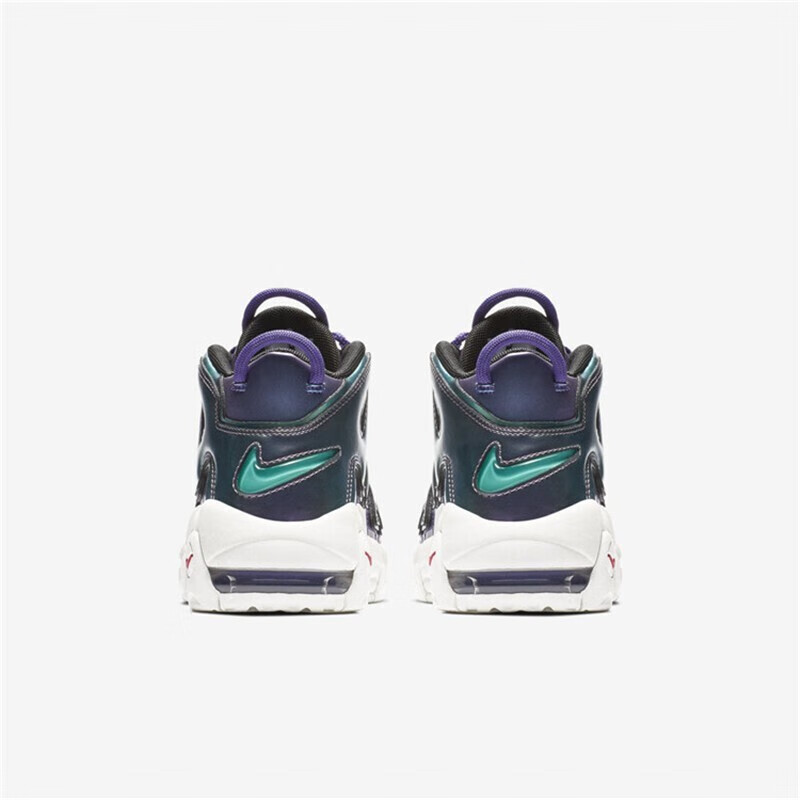 耐克nike air more uptempo 皮蓬大air 男女款休闲运动鞋 黑红公牛