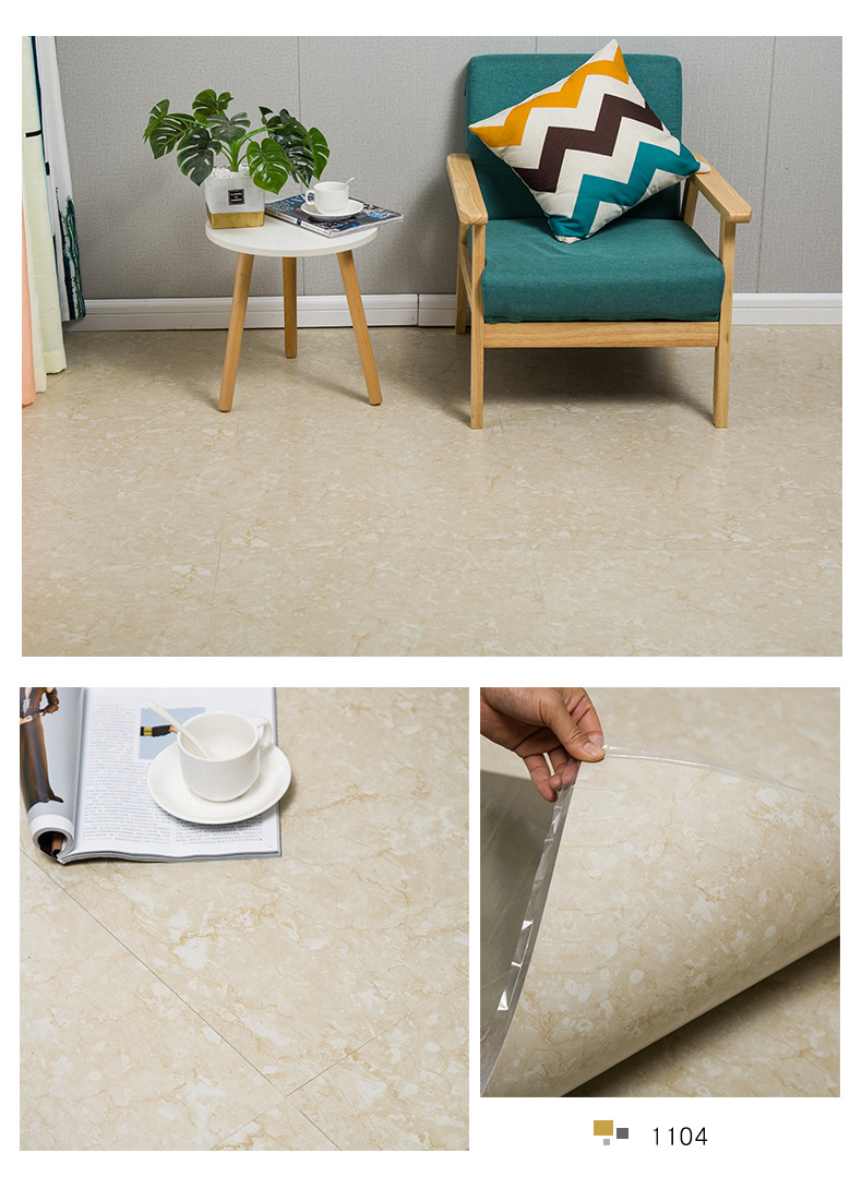 pvc石塑地板大理石纹 自粘地板革pvc防水耐磨石塑大理石纹仿地板翻新