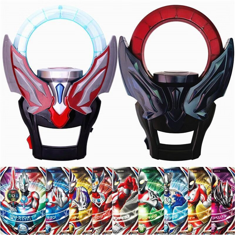 万代(bandai)欧布奥特曼的变身器圆环卡片收纳盒圣剑艾克斯头镖长矛光