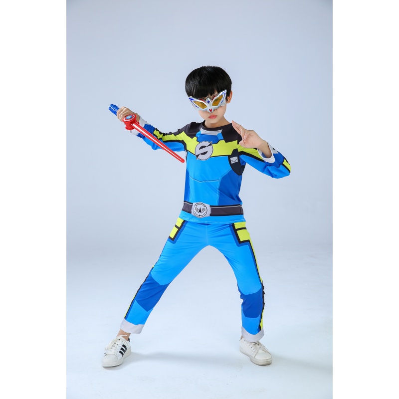 定制巨神战击队衣服儿童演出服表演服铠甲勇士cos衣服套装万圣节服装