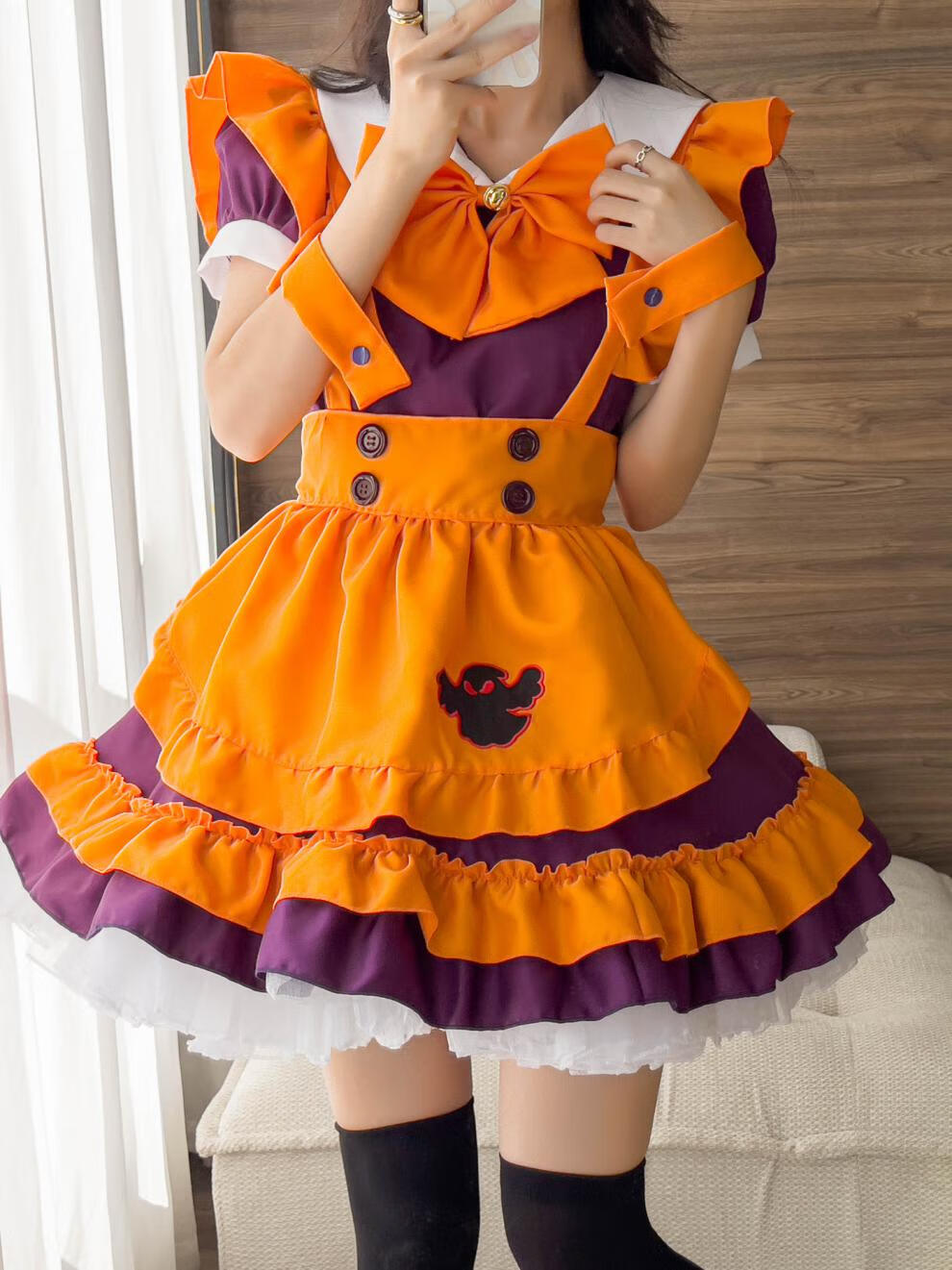 万圣节洛丽塔cos服袍南瓜女仆cosplay洛丽塔公主裙女成人衣服饰性感