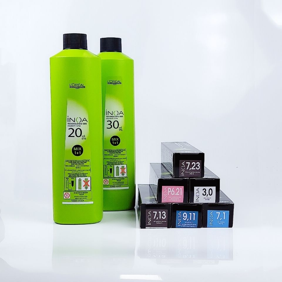 伊诺雅2代女2020流行色冷色系植物无氨染膏30莹黑深棕