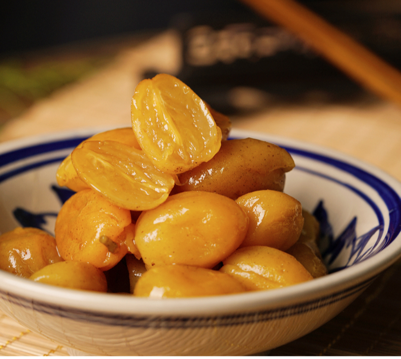 蜜香鸡心黄皮豉潮州汕特产九制蜜制蜜饯果干厚实果肉无核500g黄皮豉