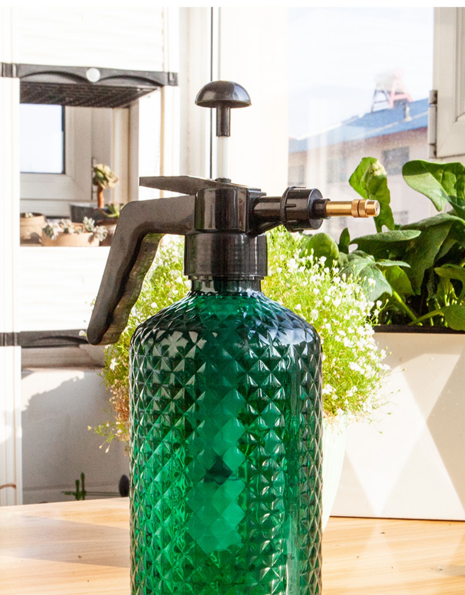 家用清洁消毒专用气压式高压喷水壶洒水壶浇水壶神器2l灰色高压喷壶