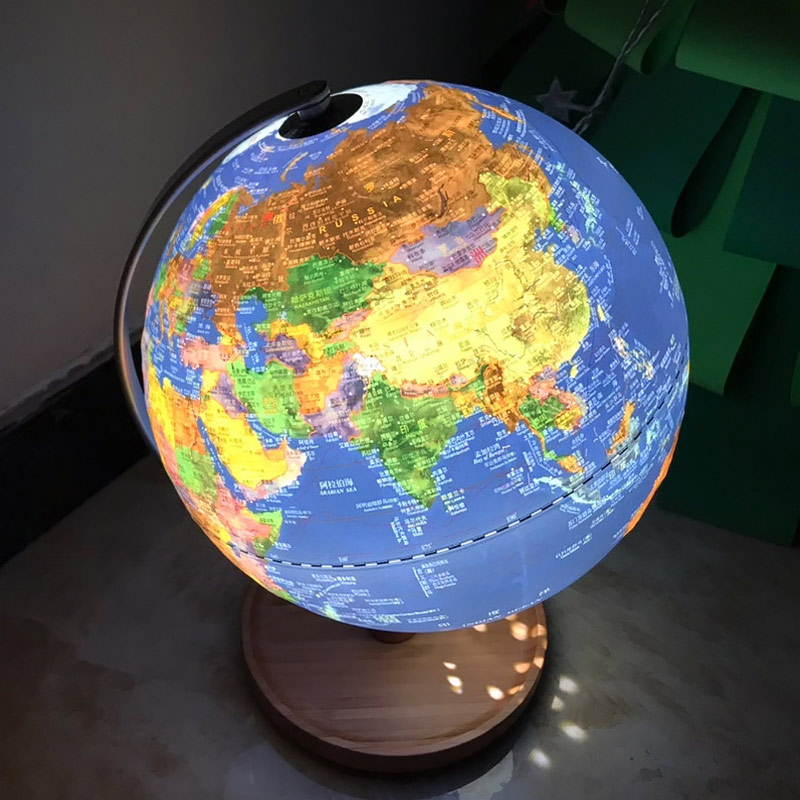 富加顺地球仪生用初中生32cm3d凹凸立体悬浮雕制造ar儿童启蒙大号中英