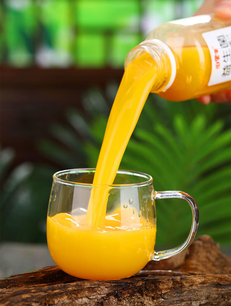 沙棘汁饮料果汁整箱饮料网红高颜值生榨沙棘原浆鲜果饮料6瓶装沙棘汁3