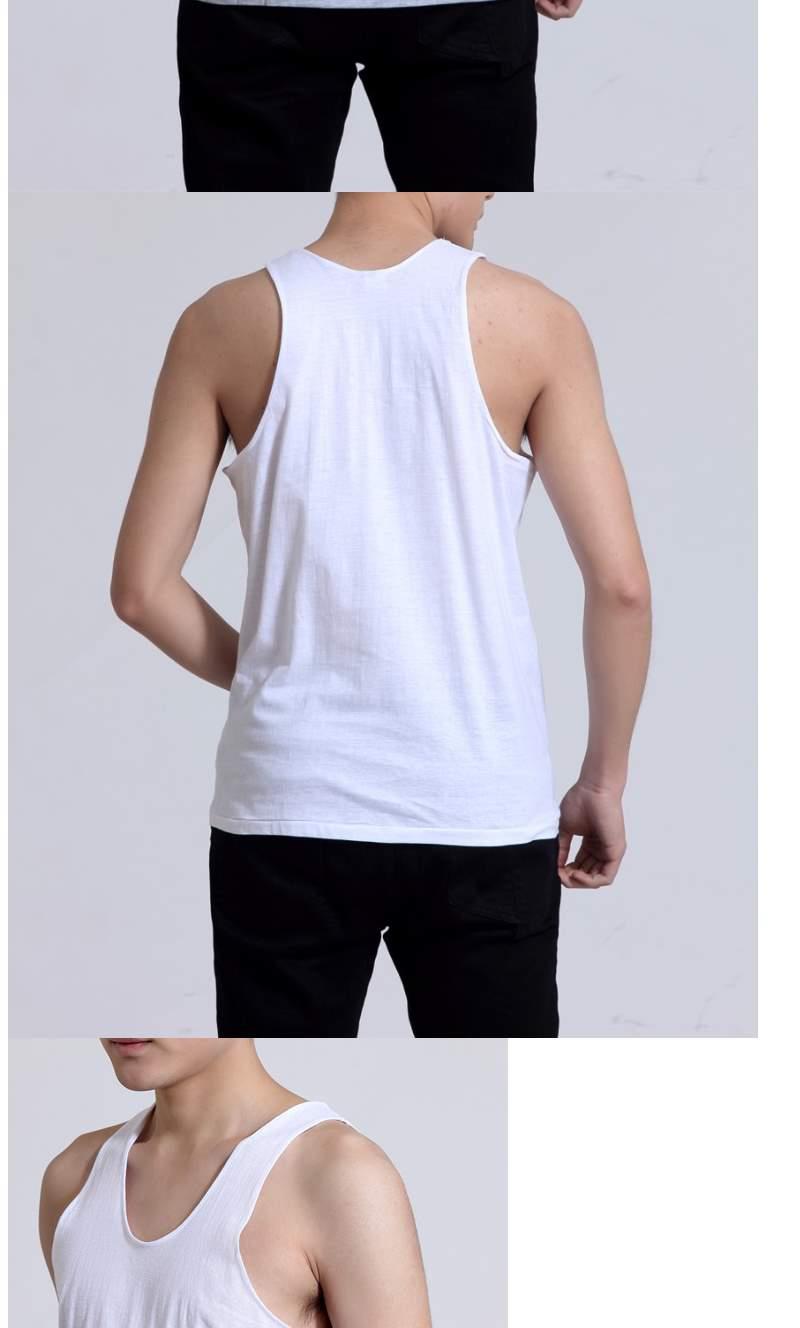 霜中途夏季中年男士薄吊带背心汗衫宽松老人汗背心爸爸装无袖背心男