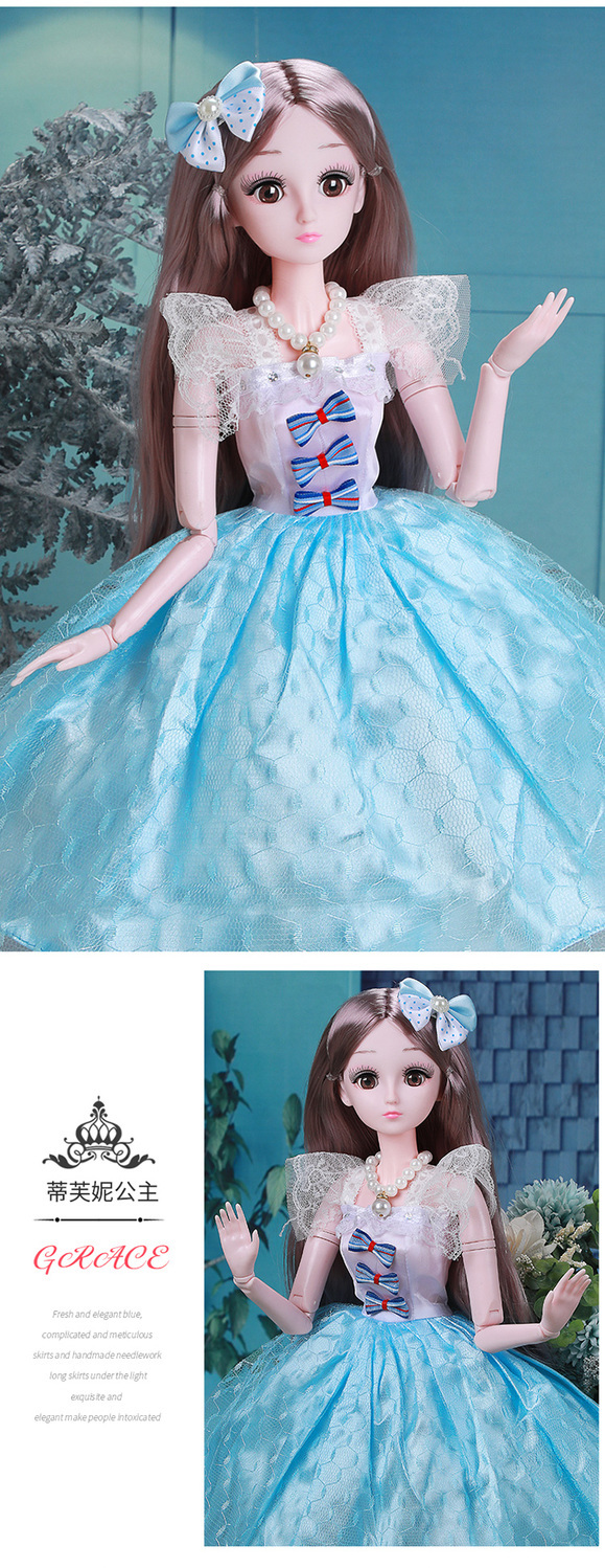 60厘米芭比娃娃公主套装会说话女孩玩具儿童超大号生日礼物换衣服升级