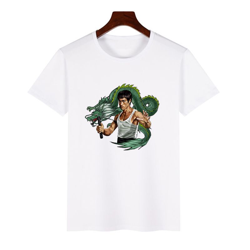 李小龙衣服套装三件套李小龙黄色衣服李小龙哥纪念短袖t恤男女同款