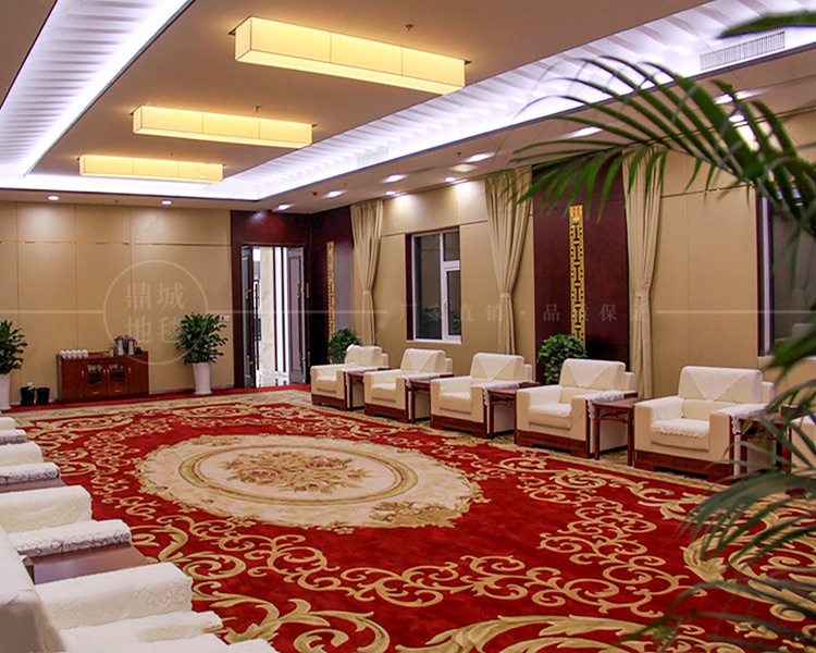 高档接待会议室地毯贵宾室会客厅加厚商用国企羊毛地毯满铺大型定制