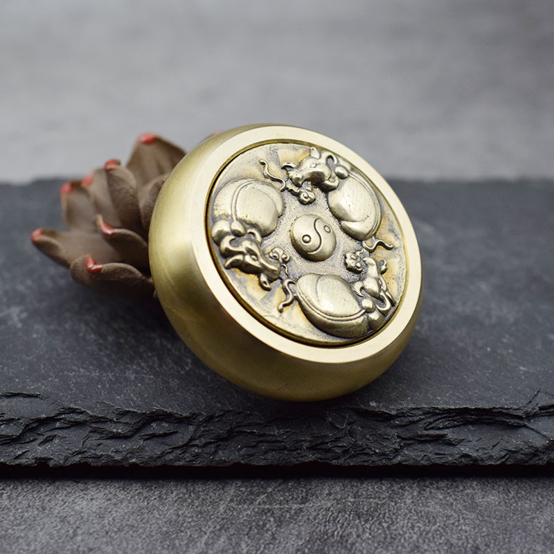 扭转乾坤把玩件创意文玩扭转乾坤手把件新款网红转运减压神器 双面