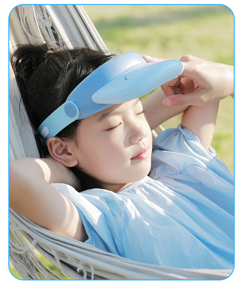 小米(mi)生态同款仁尼帽子头戴式小风扇便携式随身小型迷你挂脖空调可