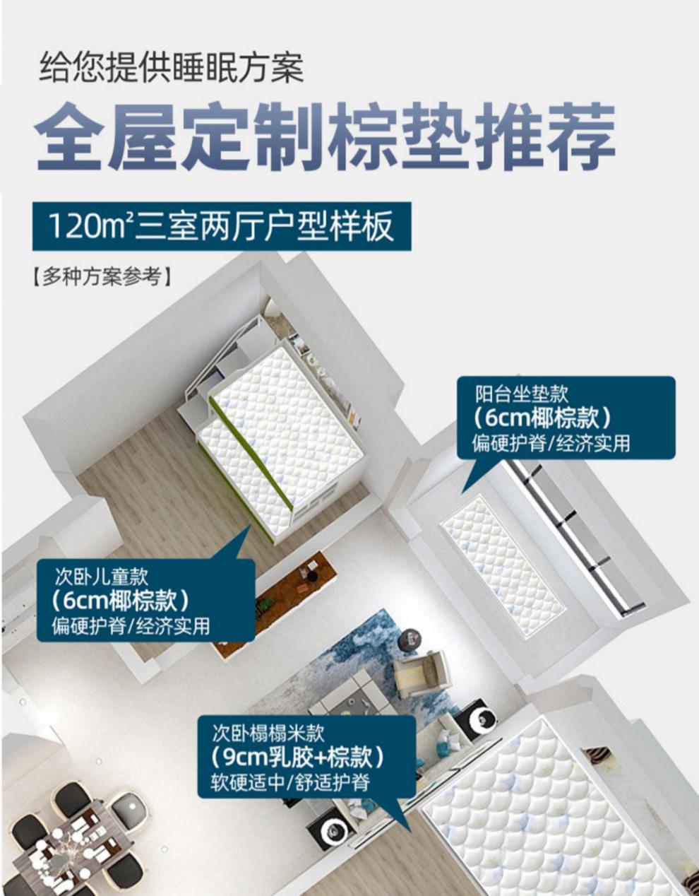 榻榻米床垫子能见度定做椰棕订制尺寸1.5可折叠经济型1.2天然棕榈垫 【定制专拍】每平方价格 其它